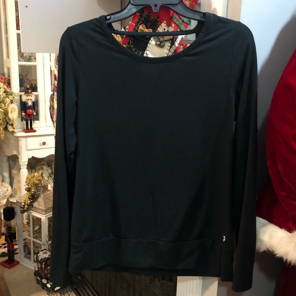 Jillian Michaels Impact Long Sleeve Athletic Workout Sport Blouse Shirt Top